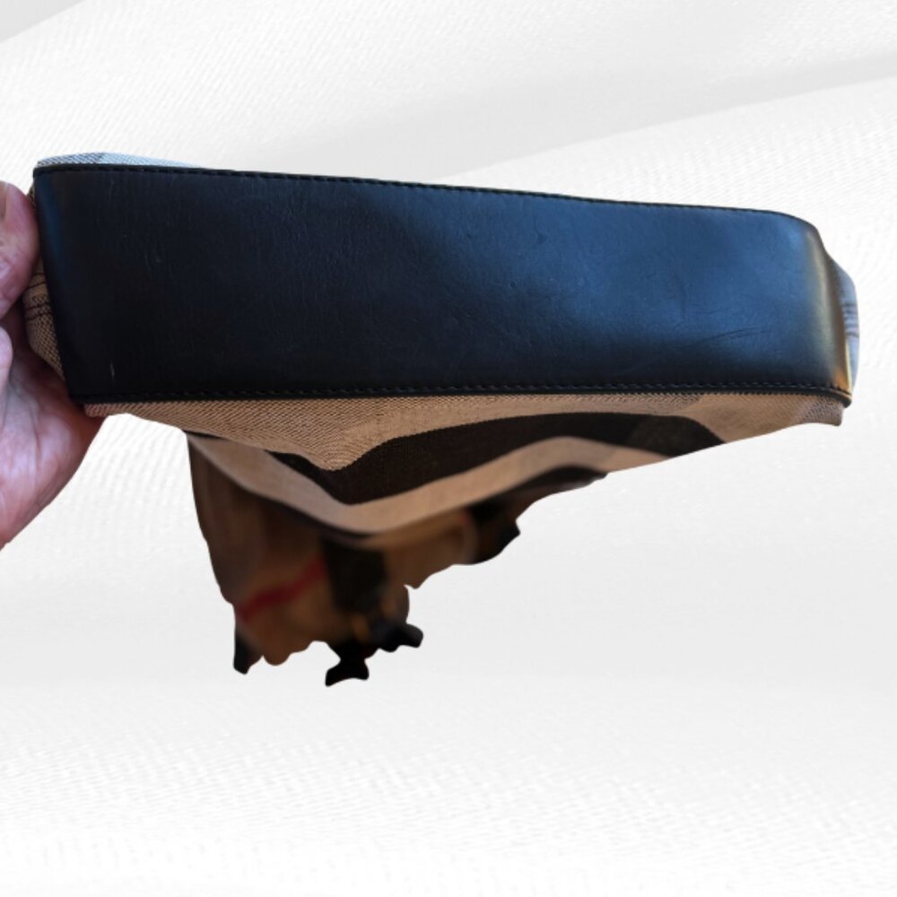 Burberry House Check Canvas and Leather Tottenham Tote Bag Pre-Owned - Picture 15 of 17